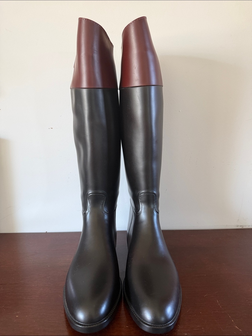 AIGLE Coupe Saumer Jumping Horseback Riding Boots Equestrian France Rubber US 10 - Picture 6 of 16